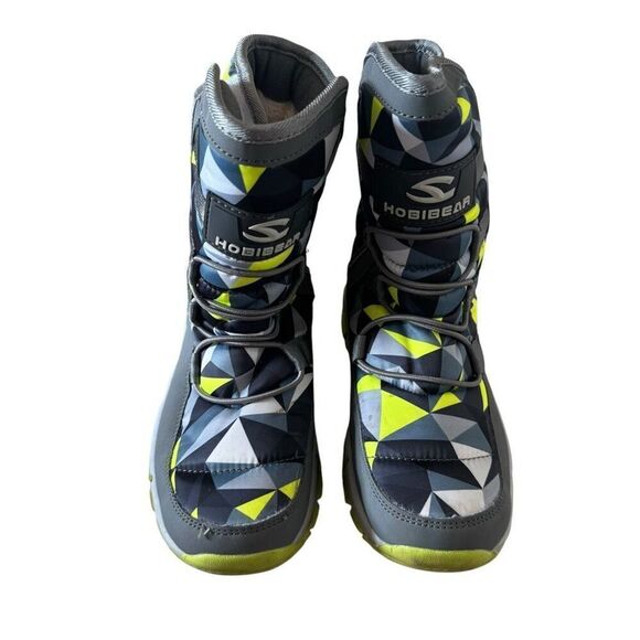 GUBARUN Kids Youth Snow Boots Winter Waterproof Slip Resistant Shoes SZ 1.5 - Picture 4 of 15